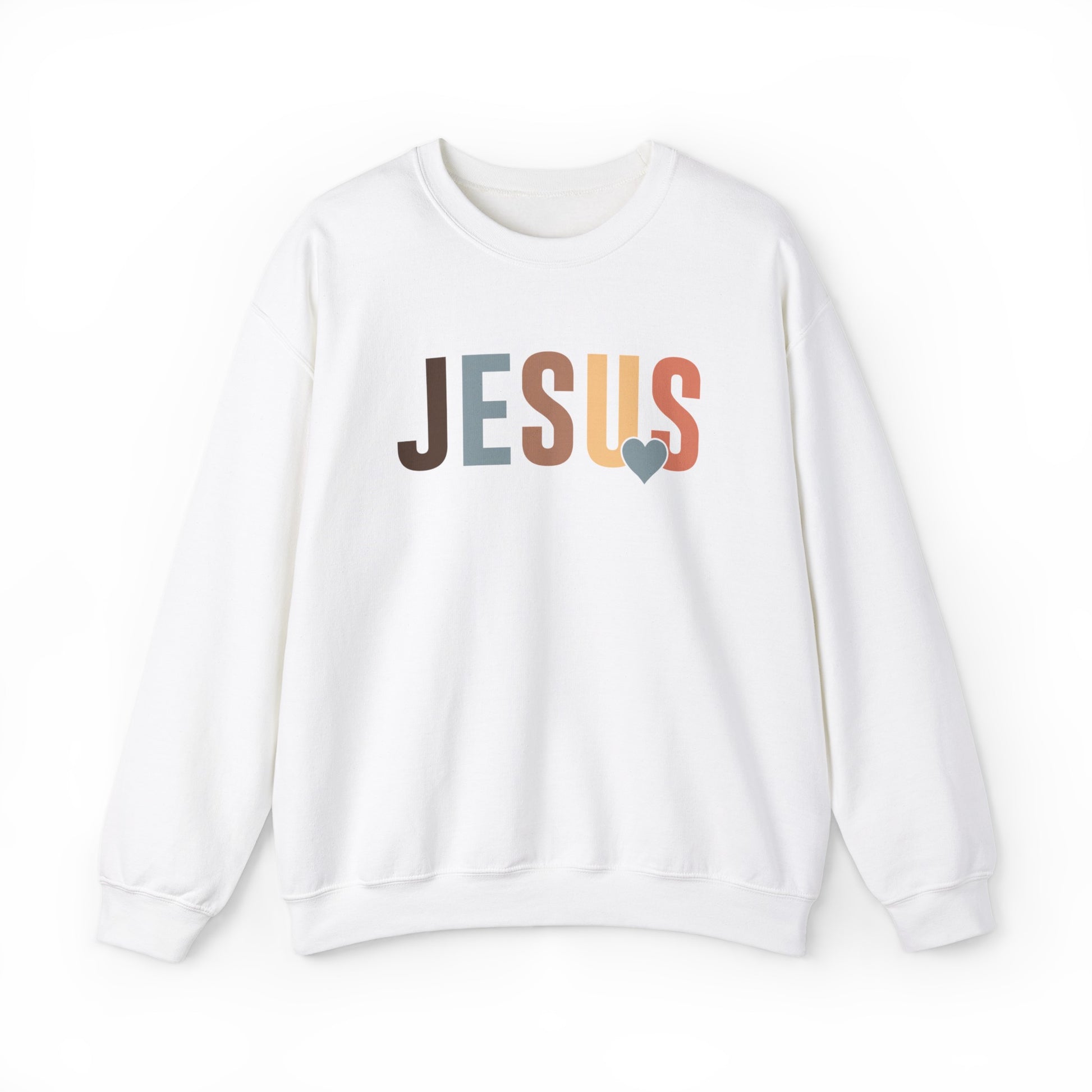 Jesus Christian Sweatshirt White tosave1life.com