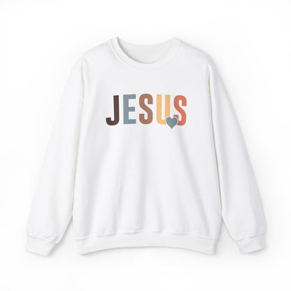 Jesus Christian Sweatshirt White tosave1life.com