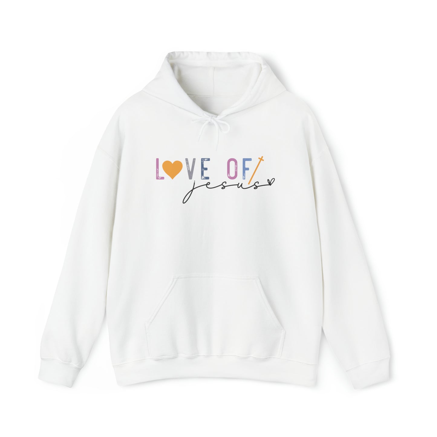 Love of Jesus Christian Hoodie White tosave1life.com