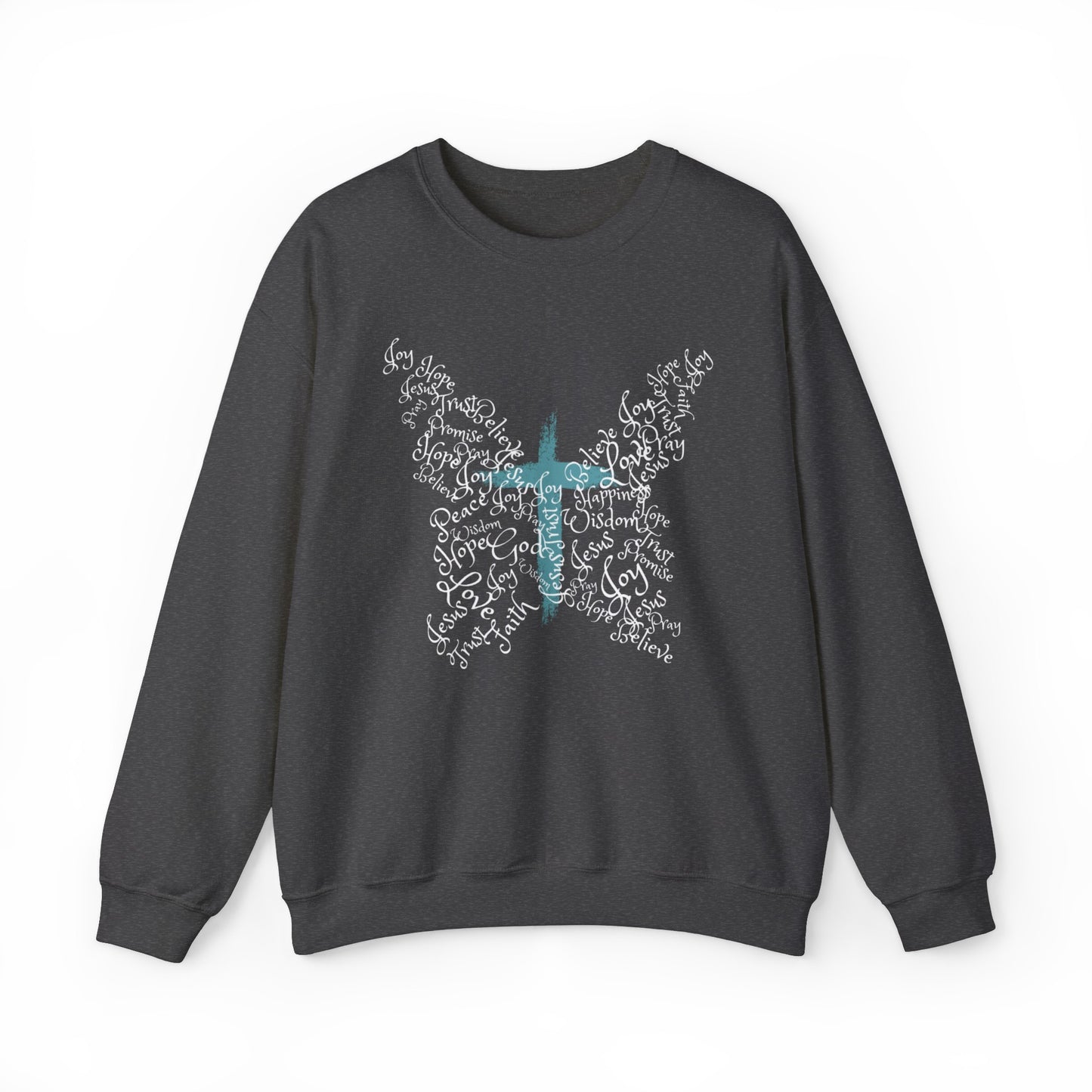 Butterfly Cross Christian Sweatshirt