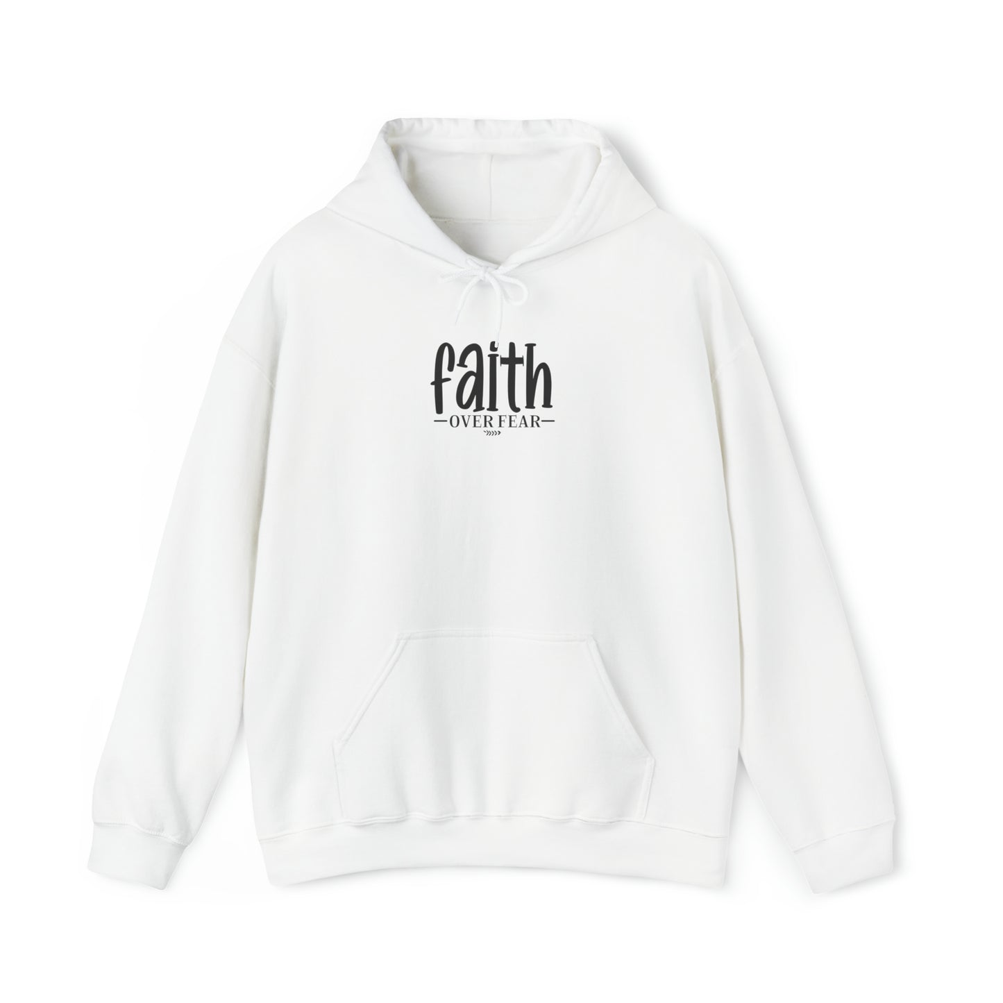 Faith Over Fear Christian Hoodie White tosave1life.com