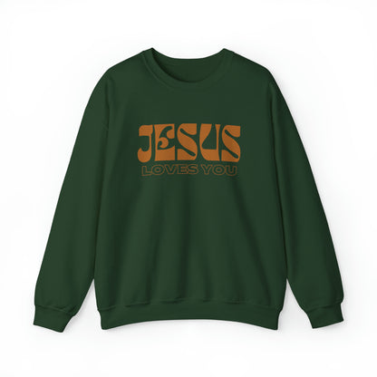 Jesus Loves You Christian Sweatshirt tosave1life.com