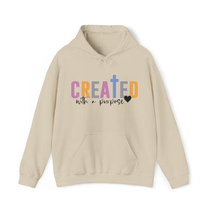 Created With A Purpose Christian Hoodie