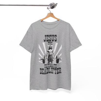 Jesus Deadlifter Heavy Cotton Tee