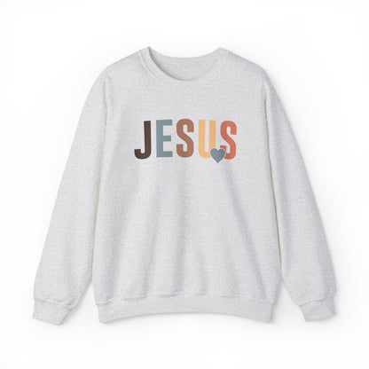 Jesus Christian Sweatshirt Ash tosave1life.com