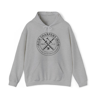 Iron Sharpens Iron Christian Hoodie Sport Grey tosave1life.com