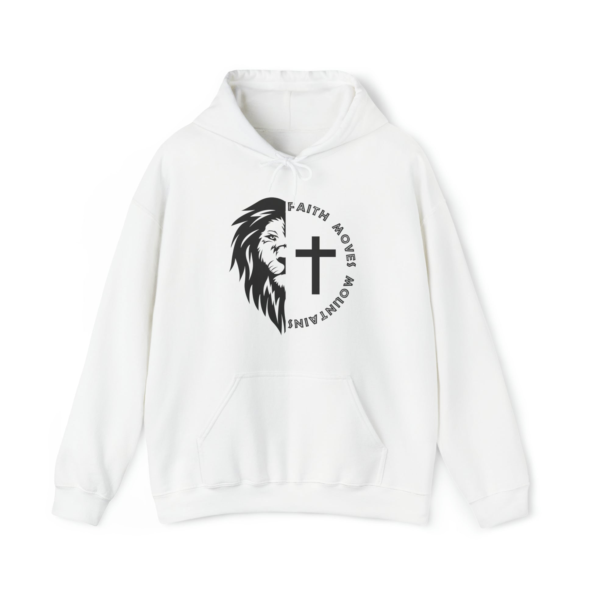 Faith Moves Mountains Christian Hoodie White tosave1life.com