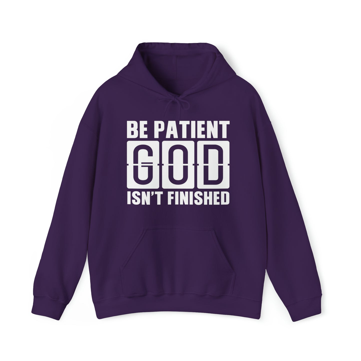 Be Patient Christian Hoodie Purple tosave1life.com