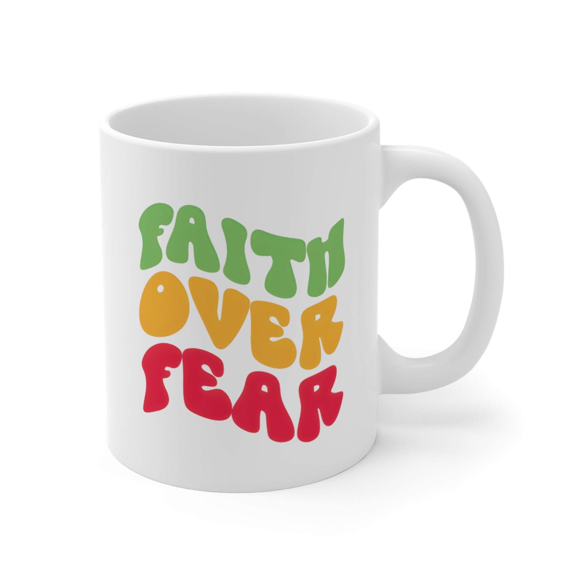 Faith Over Fear Christian Mug tosave1life.com