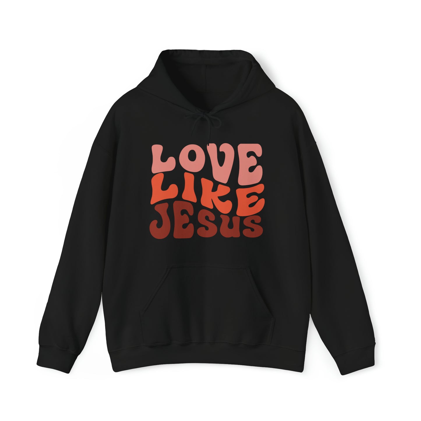 Love Like Jesus Christian Hoodie Black tosave1life.com