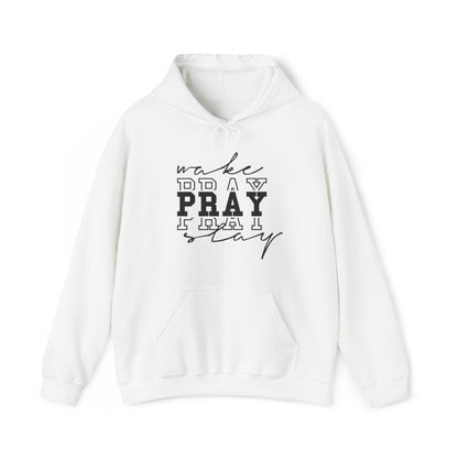 Wake Pray Slay Christian Hoodie White tosave1life.com