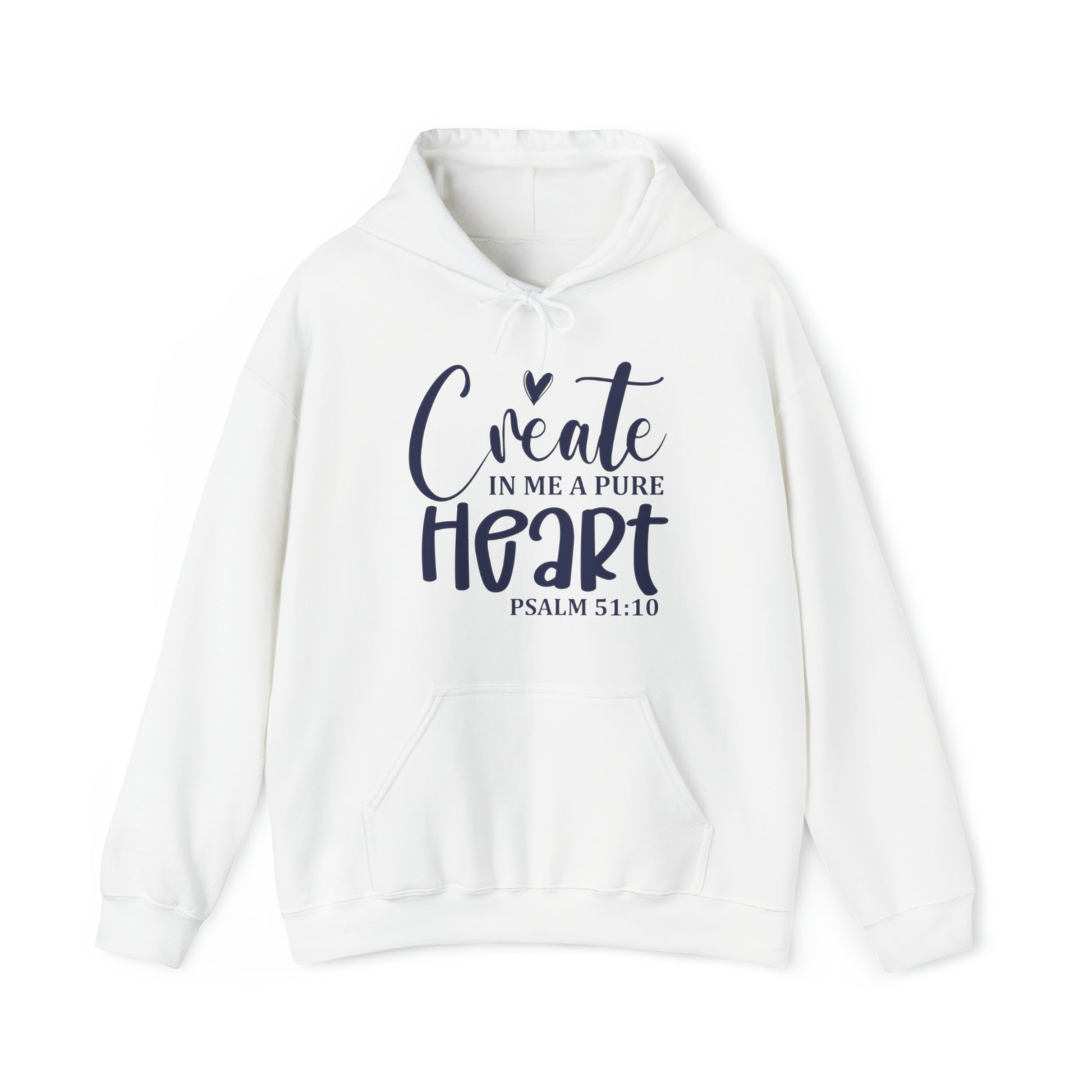 A Pure Heart Christian Hoodie White tosave1life.com