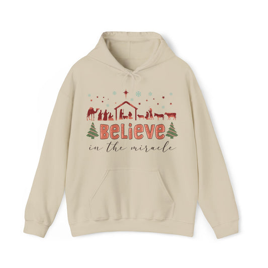 Believe in The Miracle Christmas Hoodie