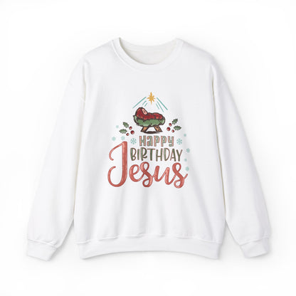 Happy Birthday Jesus Christmas Sweatshirt