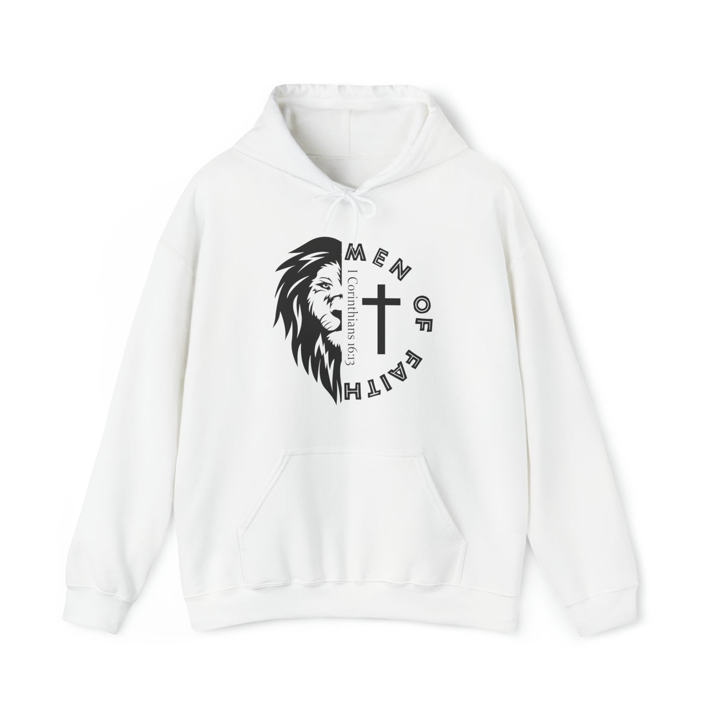 Men of Faith Christian Hoodie White tosave1life.com