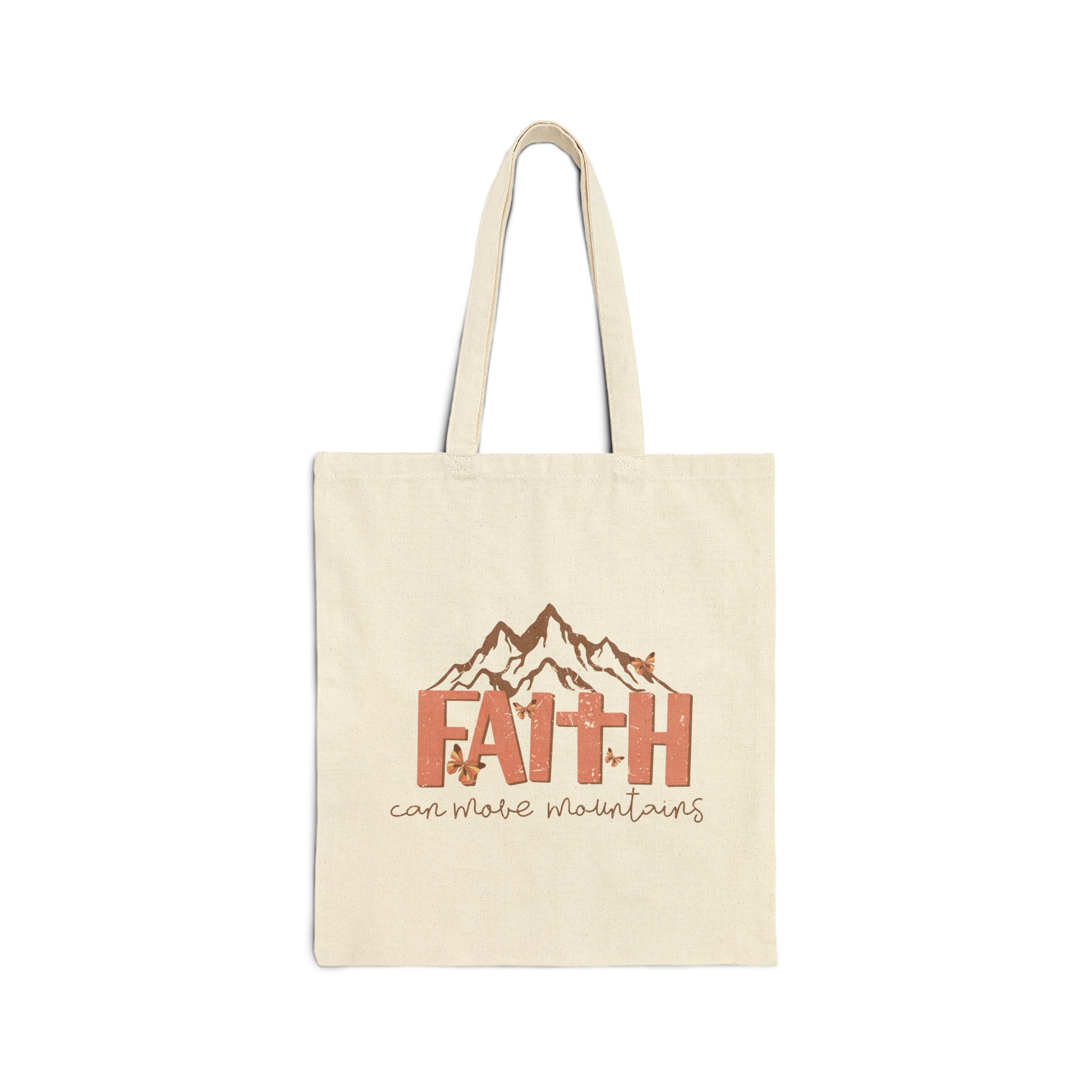 Faith Can Move Mountains Christian Tote Bag tosave1life.com