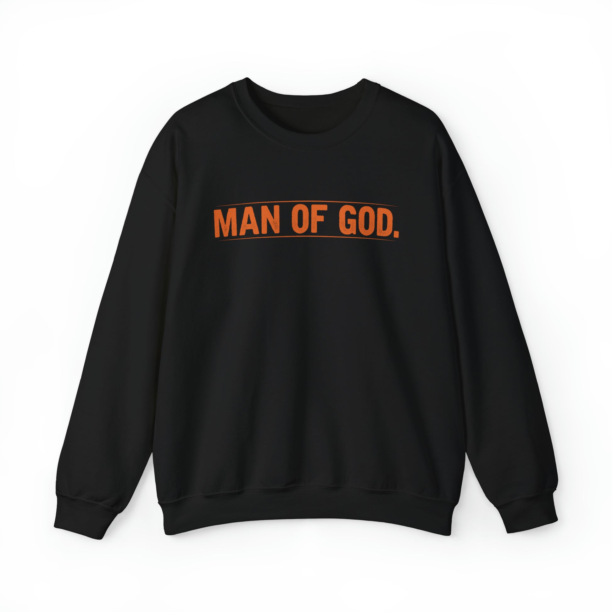 Man of God Christian Sweatshirt Black tosave1life.com