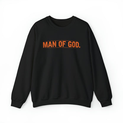 Man of God Christian Sweatshirt Black tosave1life.com