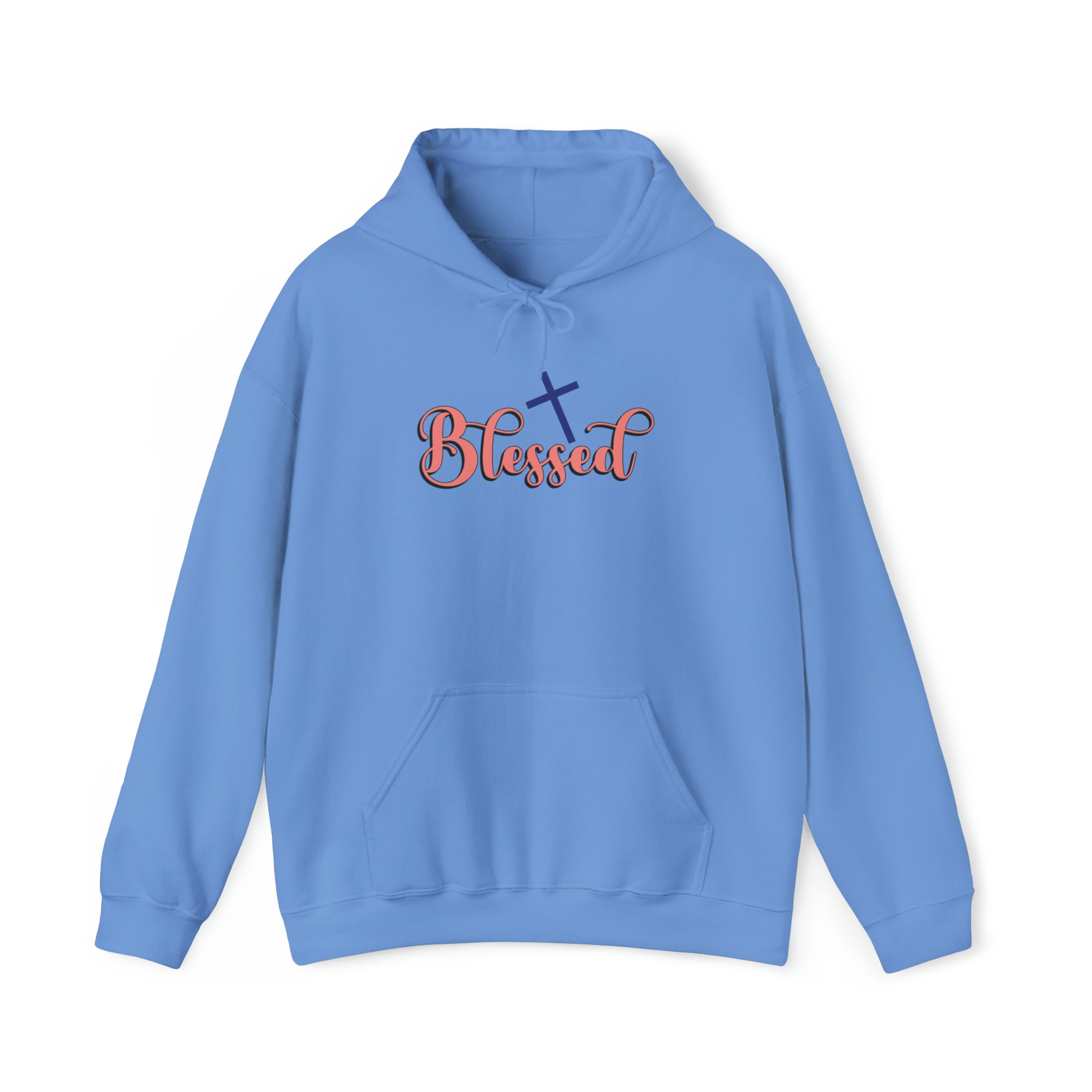 Blessed Christian Hoodie Carolina Blue tosave1life.com