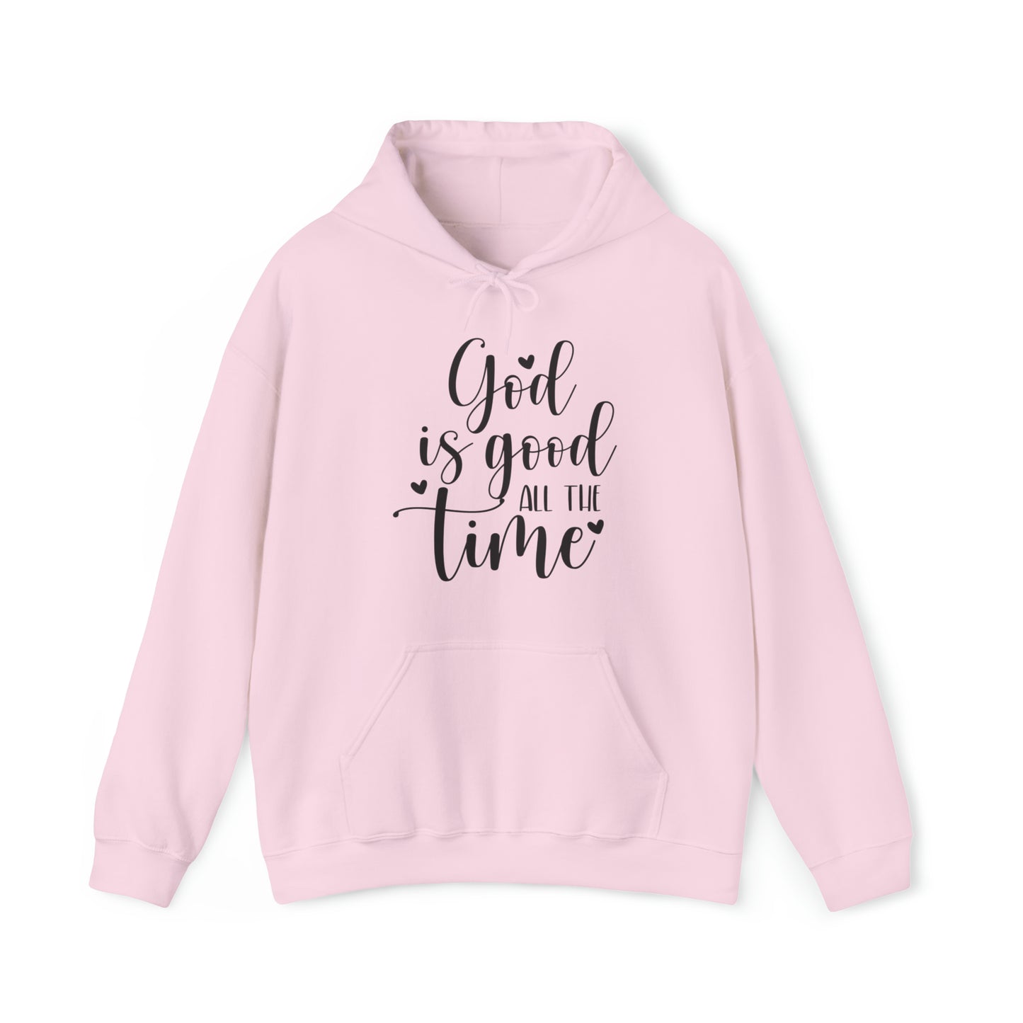 God is Good Christian Hoodie Light Pink tosave1life.com