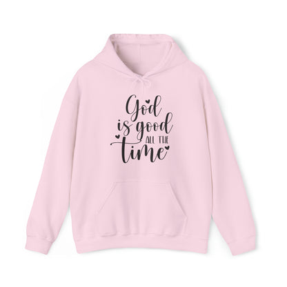 God is Good Christian Hoodie Light Pink tosave1life.com