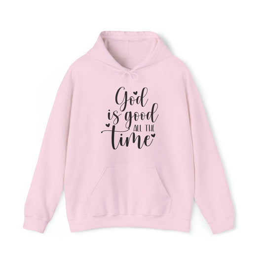 God is Good Christian Hoodie Light Pink tosave1life.com