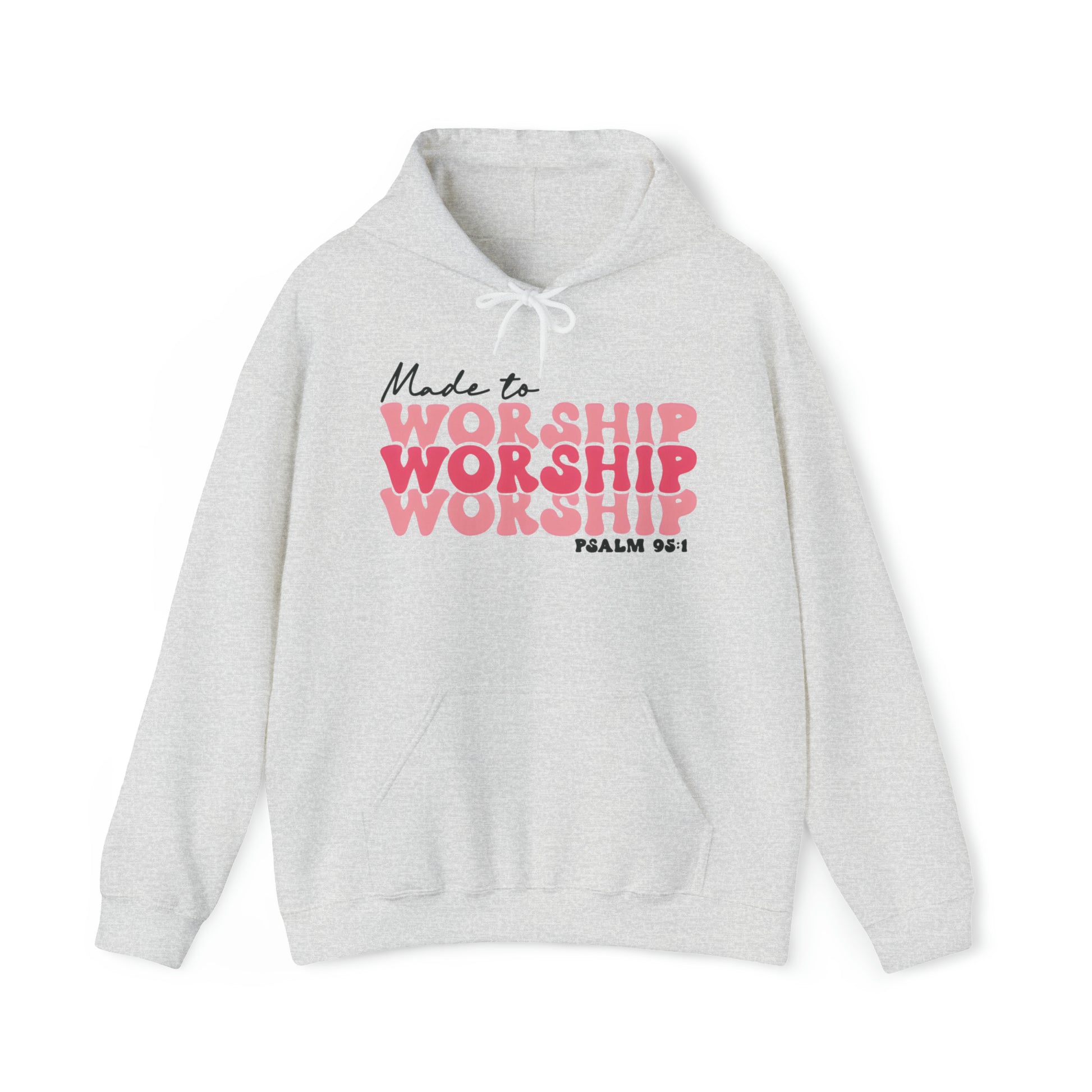 Made to Worship Christian Hoodie Ash tosave1life.com