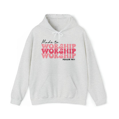 Made to Worship Christian Hoodie Ash tosave1life.com