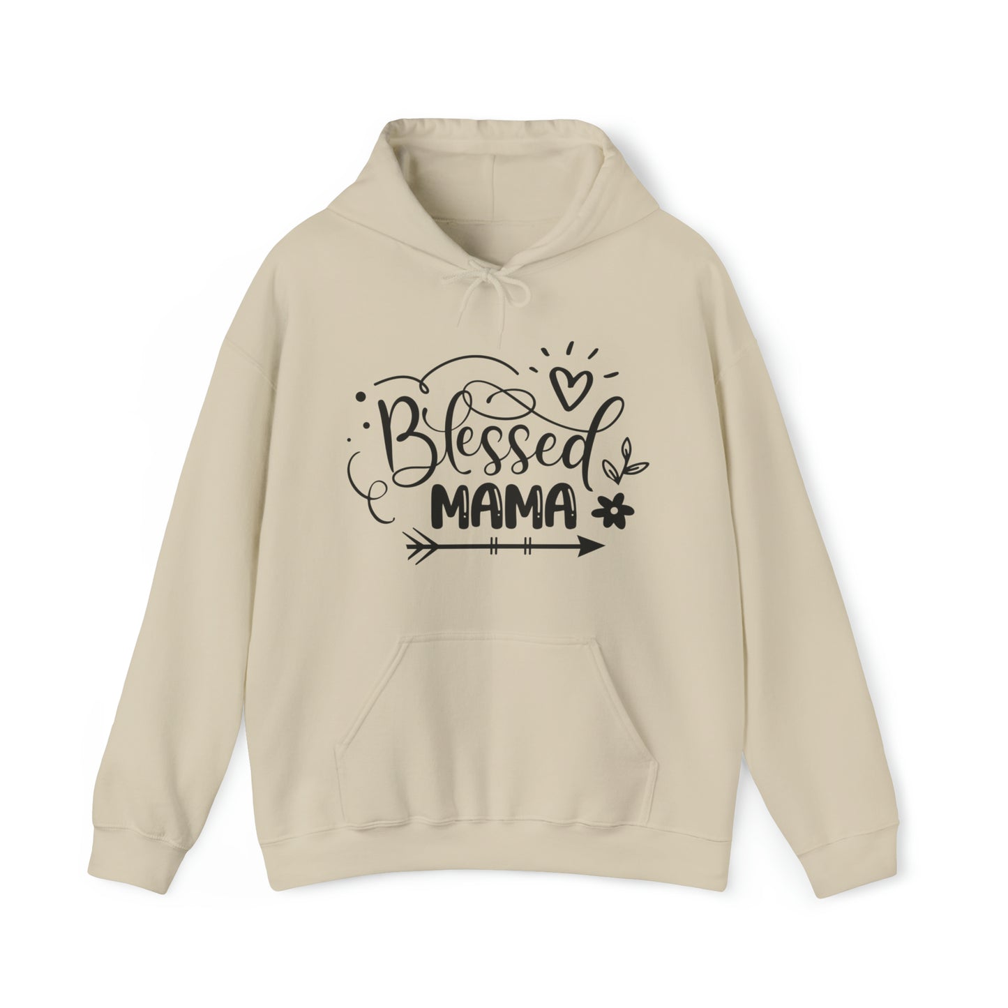 Blessed Mama Christian Hoodie Sand tosave1life.com