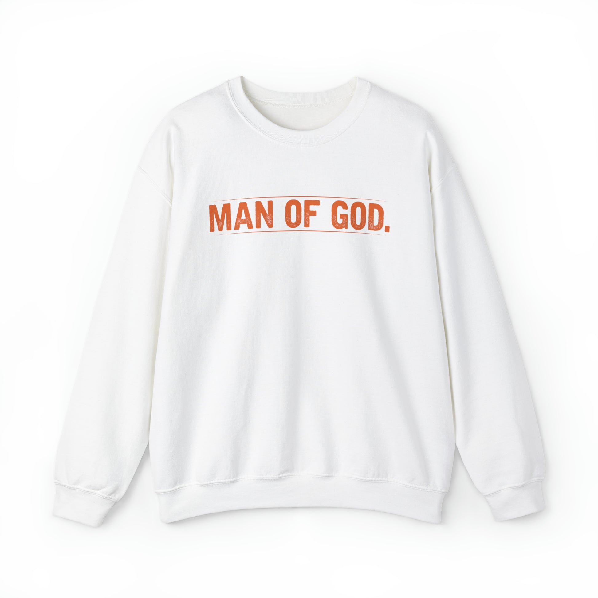 Man of God Christian Sweatshirt White tosave1life.com