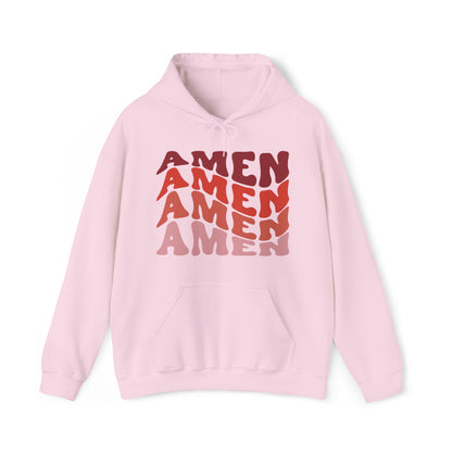 Amen Christian Hoodie Light Pink tosave1life.com