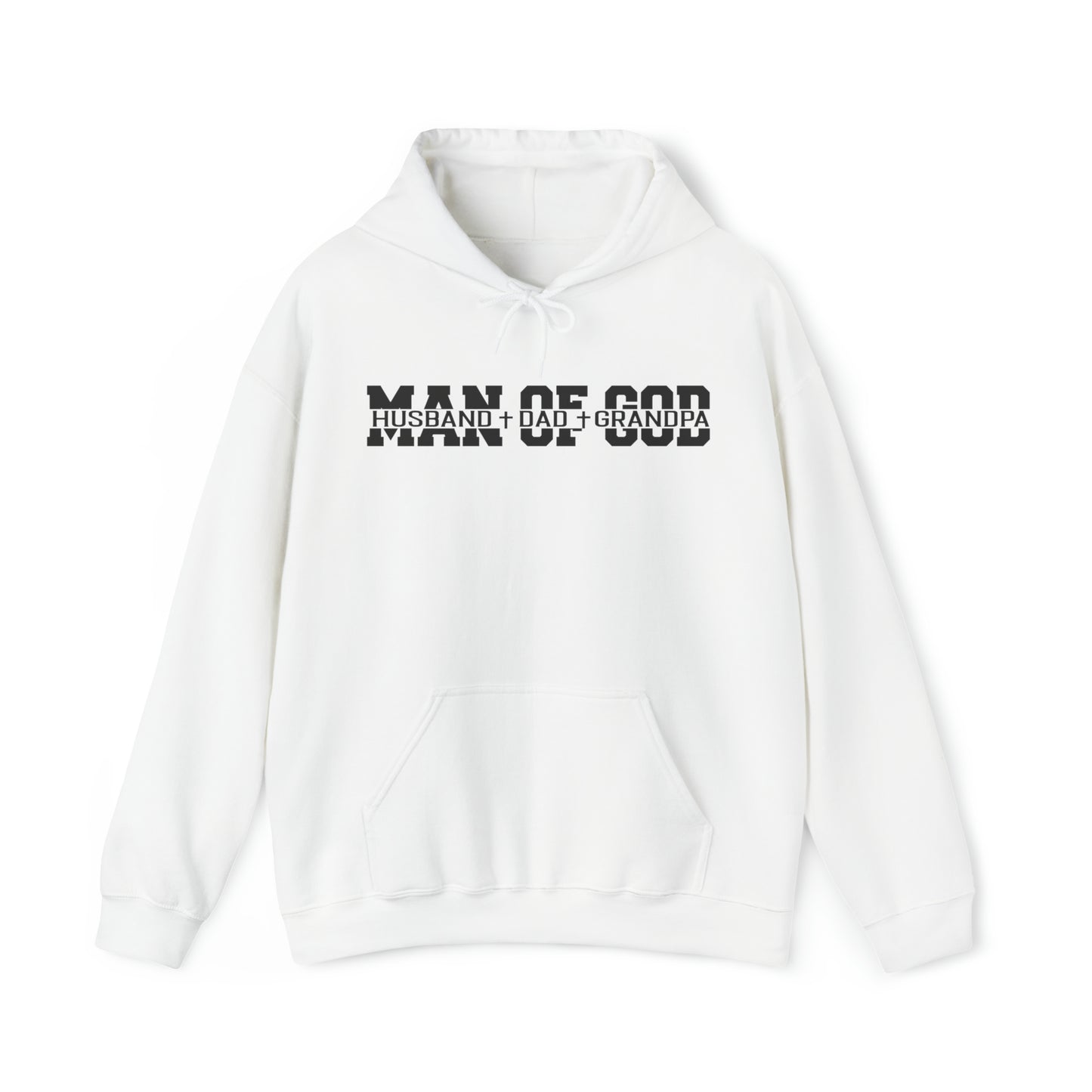 Man of God Christian Hoodie White tosave1life.com