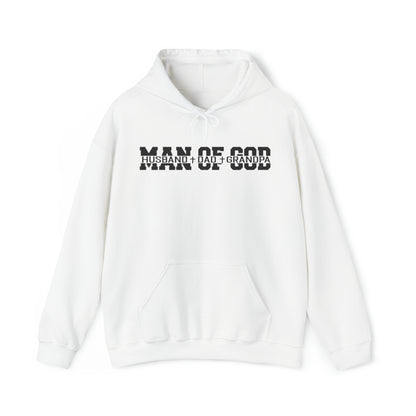 Man of God Christian Hoodie White tosave1life.com