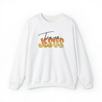 Team Jesus Christian Sweatshirt White tosave1life.com