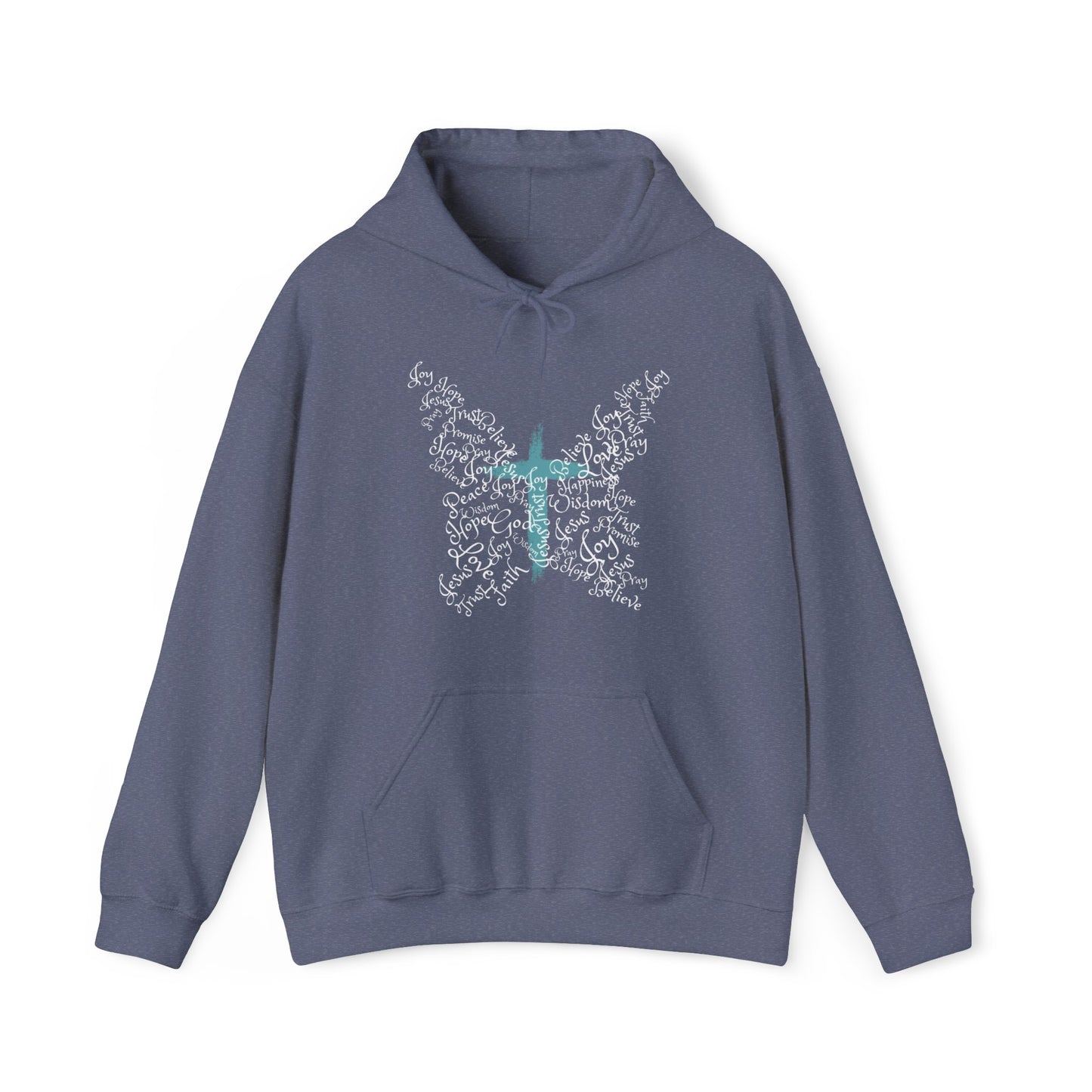 Butterfly Cross Christian Hoodie