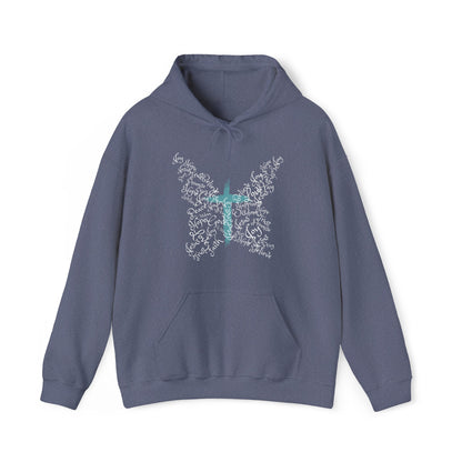 Butterfly Cross Christian Hoodie