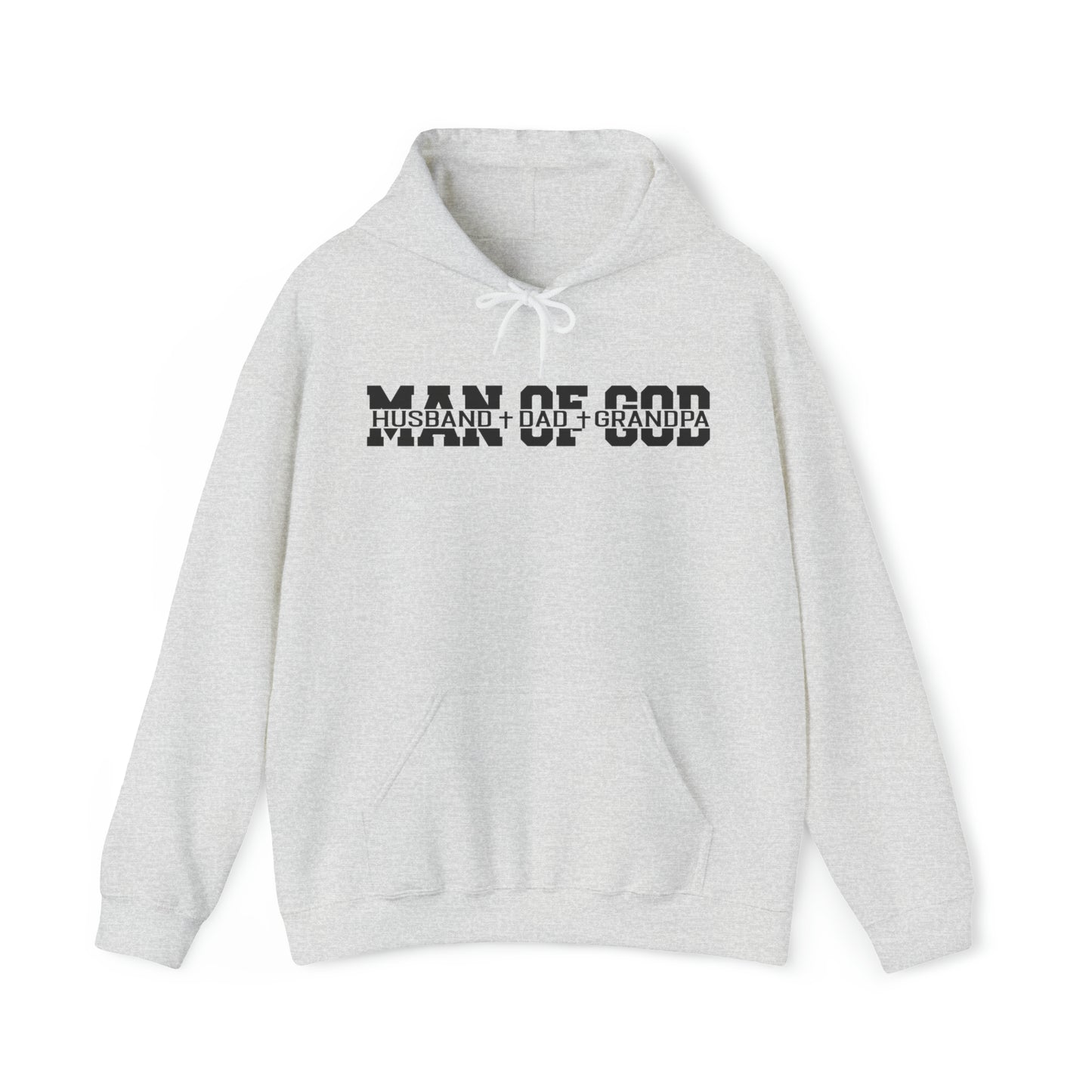 Man of God Christian Hoodie Ash tosave1life.com