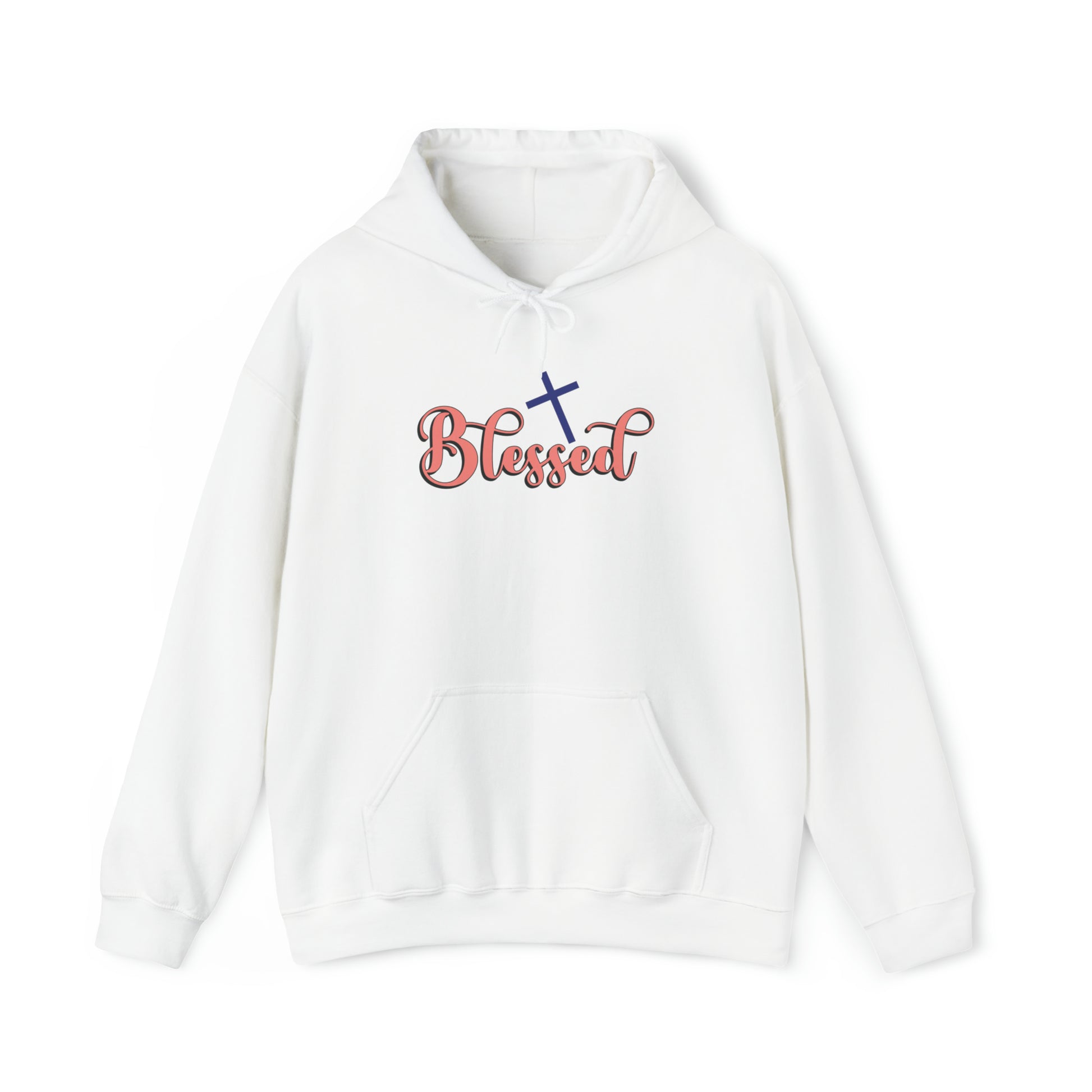 Blessed Christian Hoodie White tosave1life.com