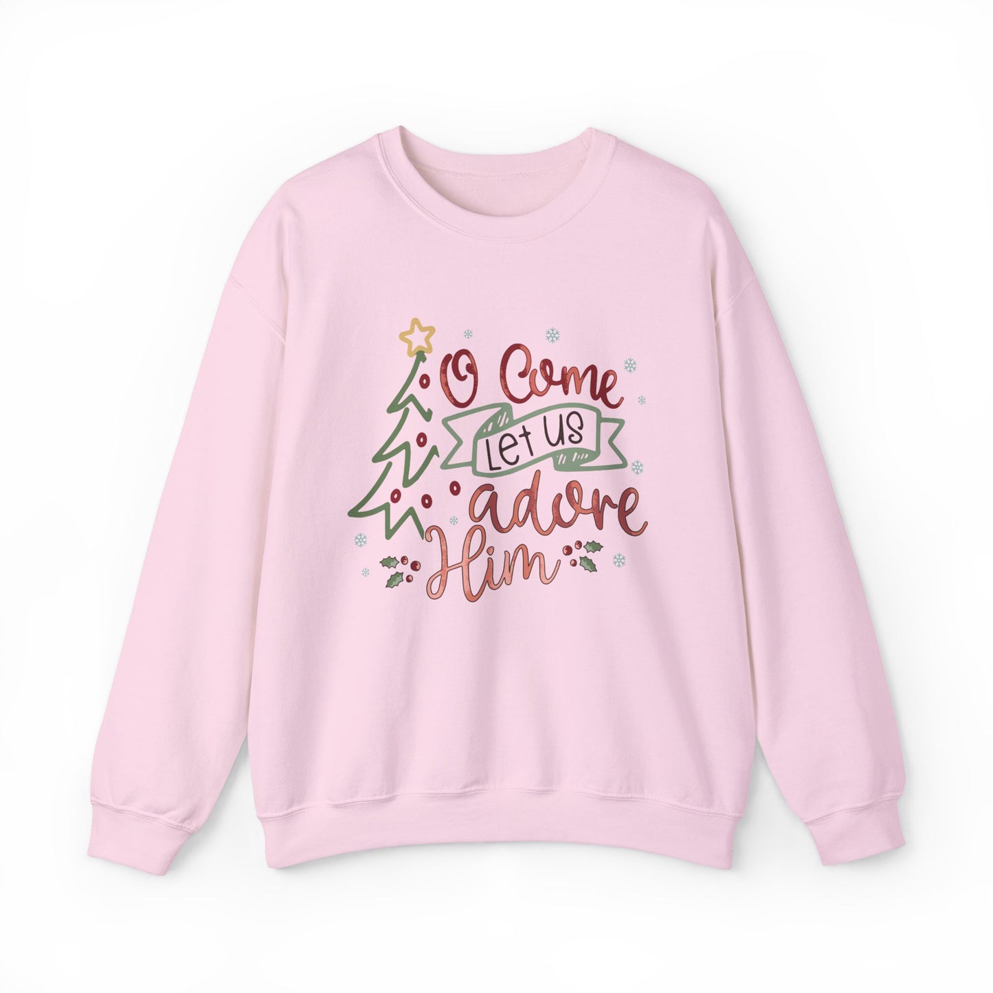 Let Us Adore Him Christmas Sweatshirt