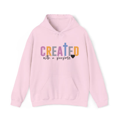 Created With A Purpose Christian Hoodie