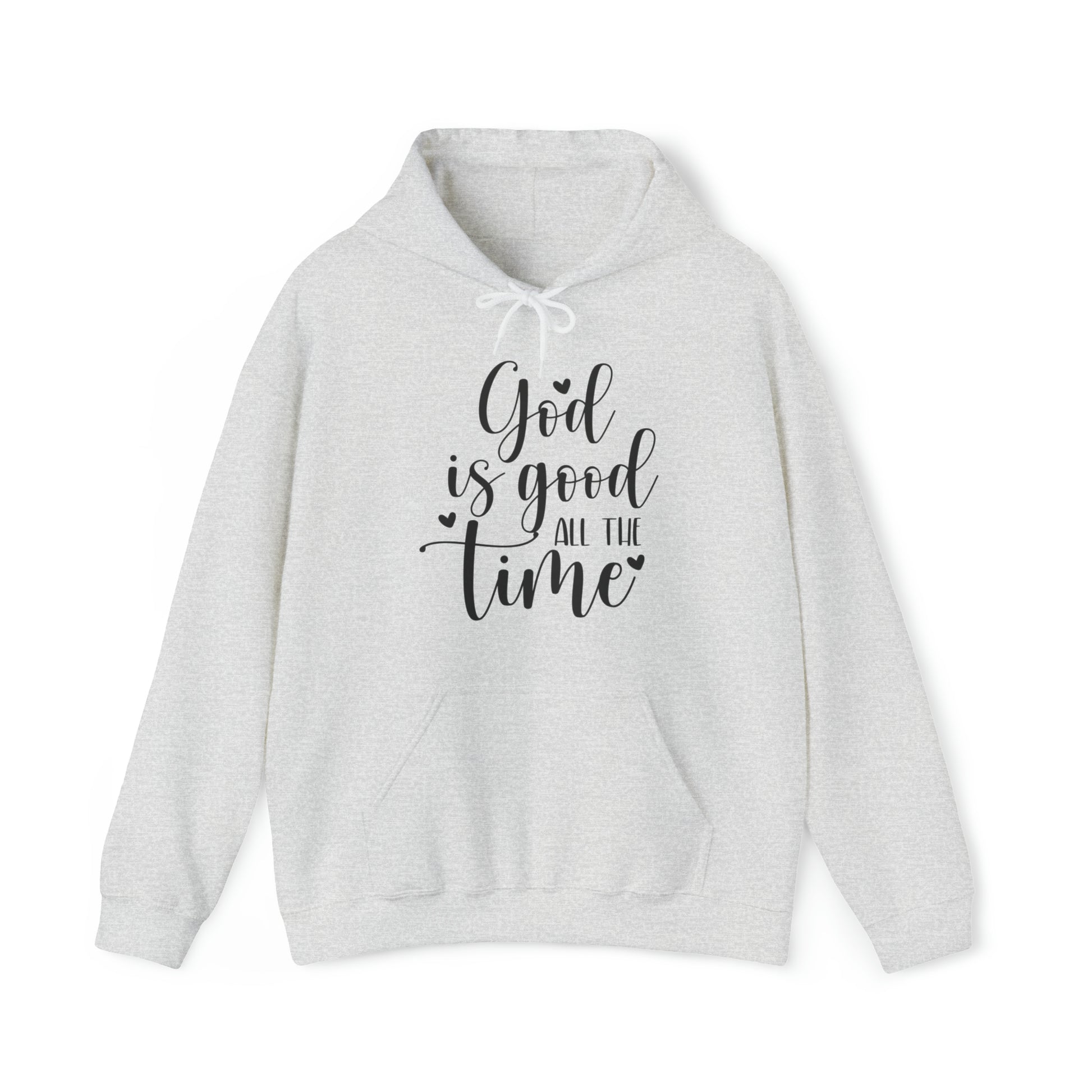 God is Good Christian Hoodie Ash tosave1life.com