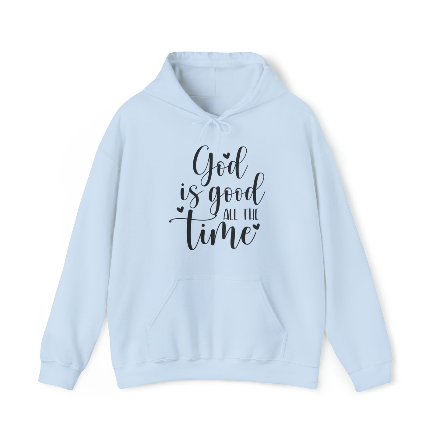 God is Good Christian Hoodie Light Blue tosave1life.com