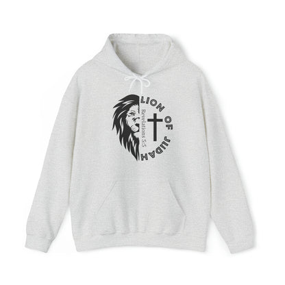 Lion of Judah Christian Hoodie Ash tosave1life.com