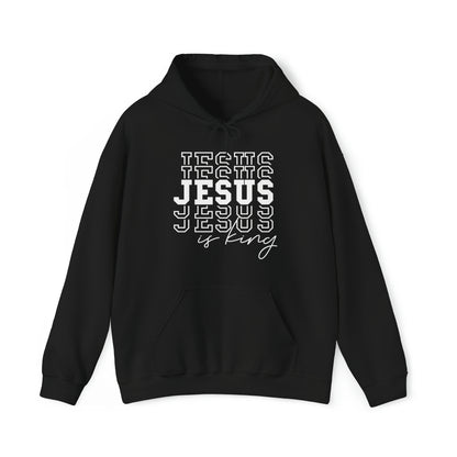 Jesus is King Christian Hoodie Black tosave1life.com