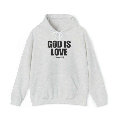 God Is Love Christian Hoodie Ash tosave1life.com