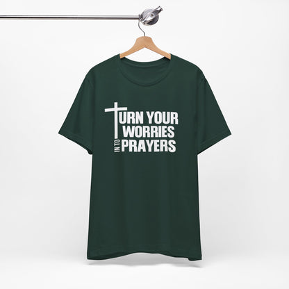 Worries into Prayers Christian Shirt