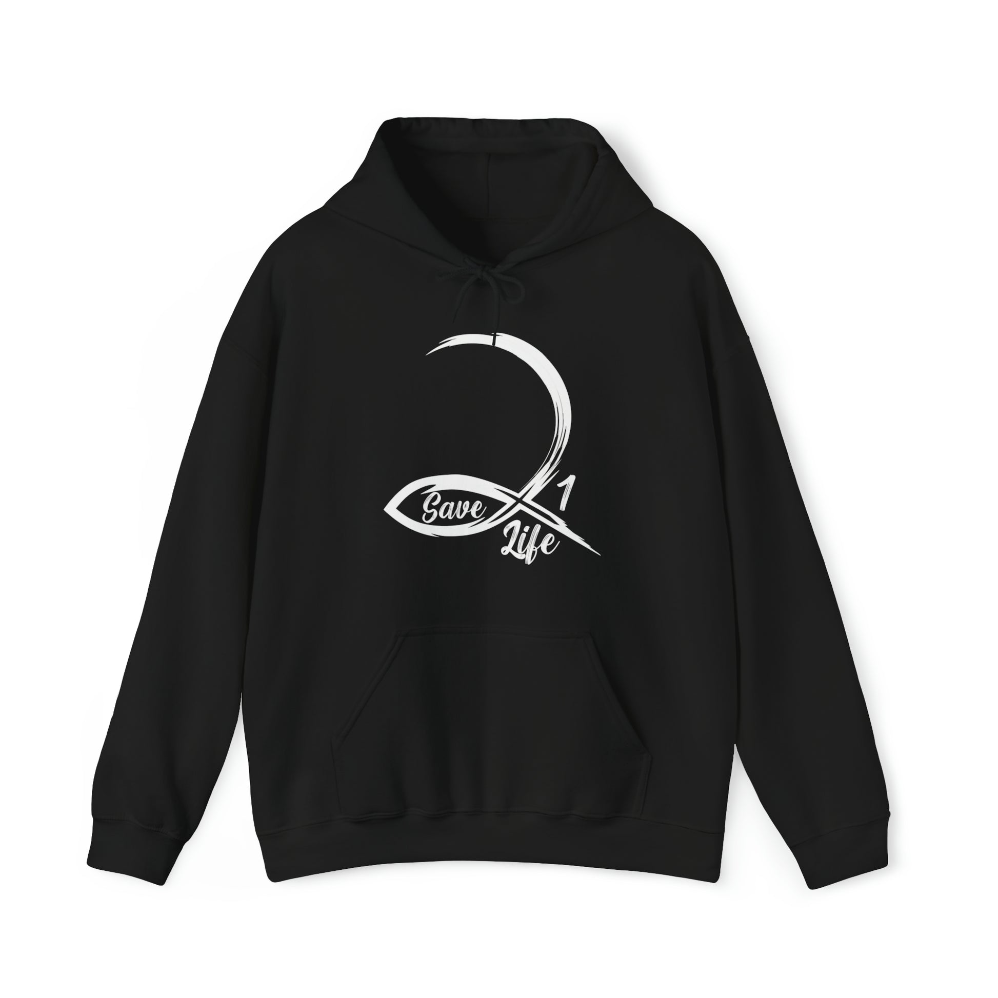 To Save 1 Life Christian Hoodie Black tosave1life.com