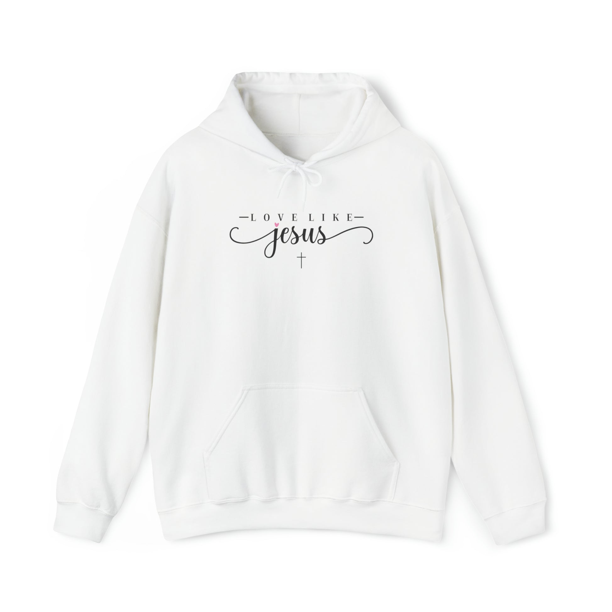 Love Like Jesus Christian Hoodie White tosave1life.com