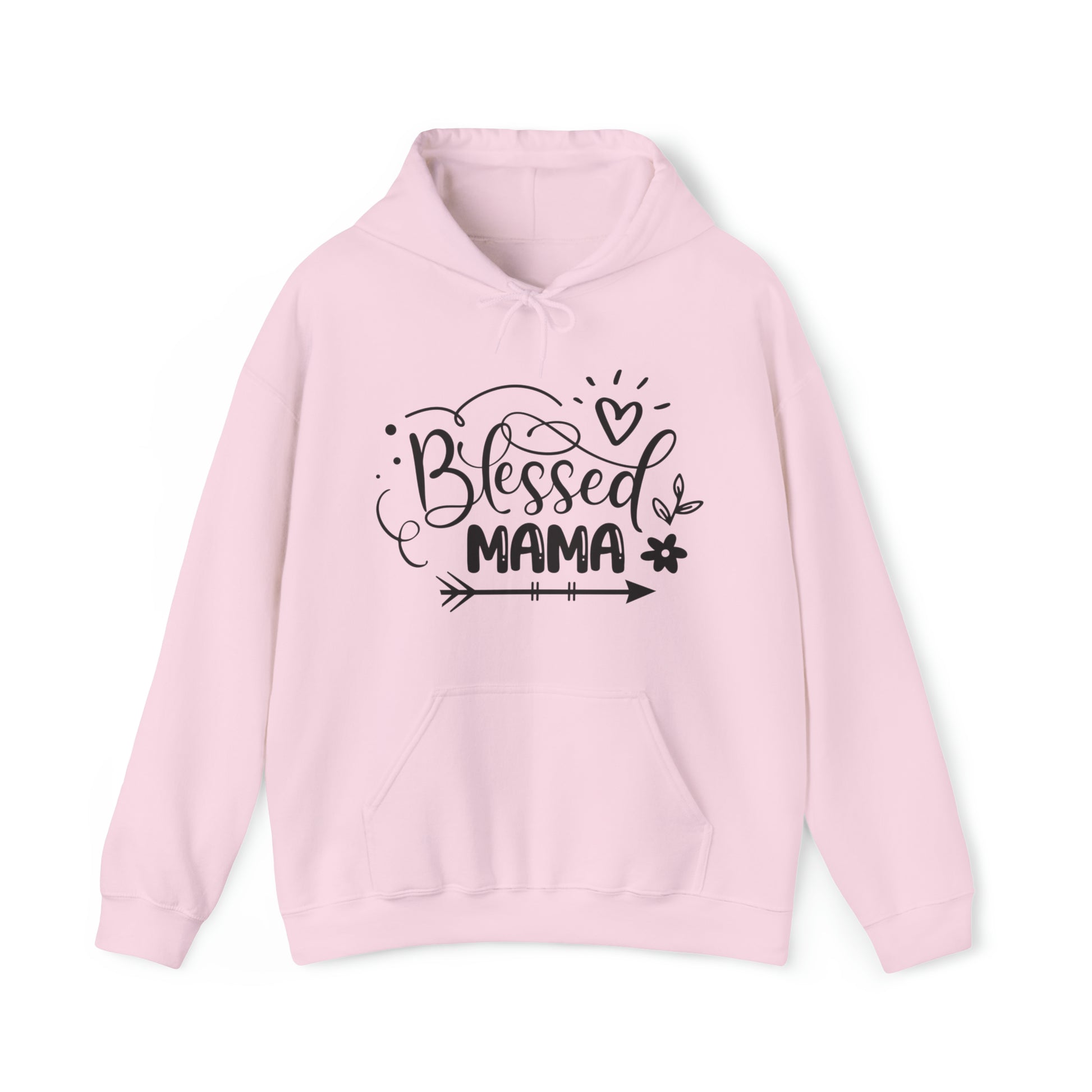 Blessed Mama Christian Hoodie Light Pink tosave1life.com