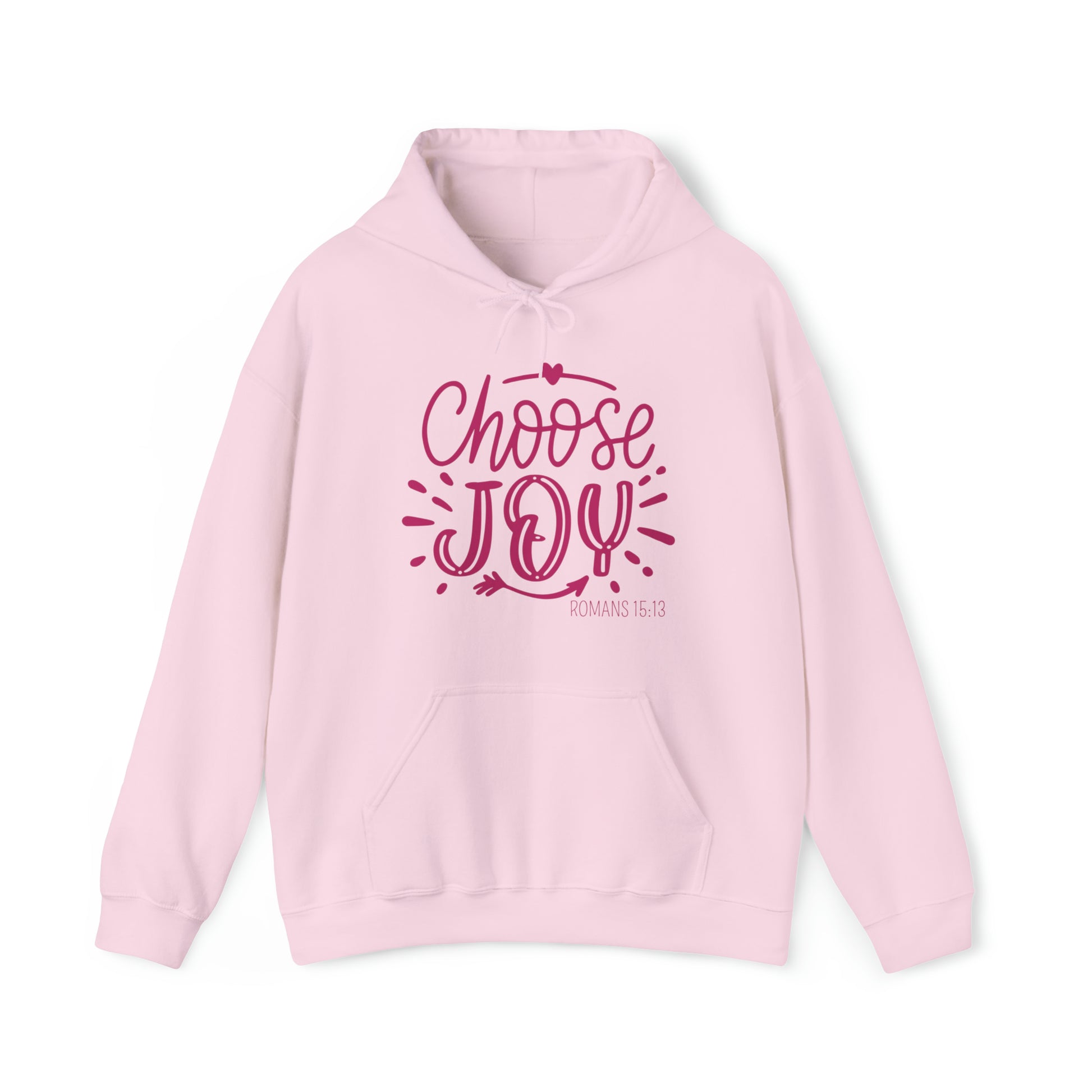 Choose Joy Christian Hoodie Light Pink tosave1life.com